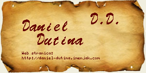 Daniel Dutina vizit kartica